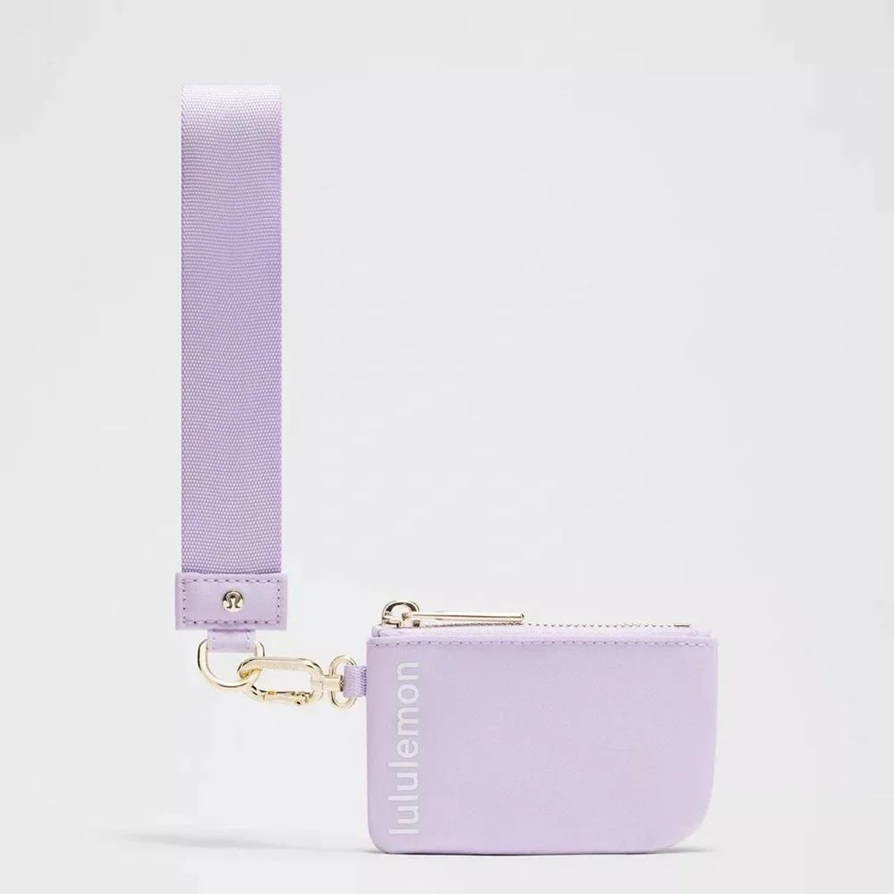 Lululemon Dual Pouch Wristlet- Lavender Frost/White